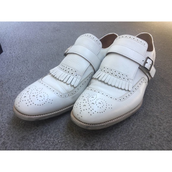 Prada Wingtip Perforated Oxfords - Picture 1 of 9